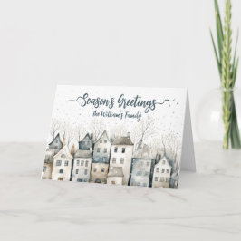 北欧スタイルの家の折り込みグリーティングカード カード