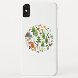 北欧スタイルイラストサークル iPhone XS MAXケース