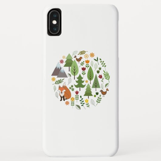 北欧スタイルイラストサークル Case-Mate iPhoneケース (裏面)