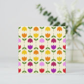 北欧スタイルカラフルオンCrmフラワーパターン (スタンド正面)