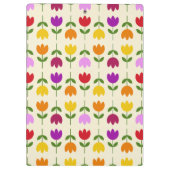 北欧スタイルカラフルオンCrmフラワーパターン クリップボード (裏面)