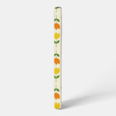 北欧スタイルカラフルオンCrmフラワーパターン Samsung Galaxyケース (左側面)