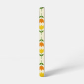 北欧スタイルカラフルオンCrmフラワーパターン Samsung Galaxyケース (左側面)