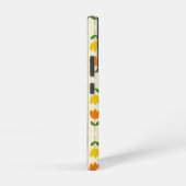 北欧スタイルカラフルオンCrmフラワーパターン Samsung Galaxyケース (右側面)