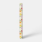 北欧スタイルカラフルオンCrmフラワーパターン Samsung Galaxyケース (左側面)