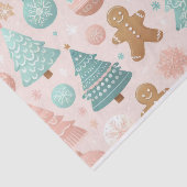 北欧スタイルジンジャーブレッドとクリスマスツリー 薄葉紙 (詳細)