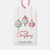 北欧スタイルモダンオーナメントメリークリスマス ギフトタグ (正面)