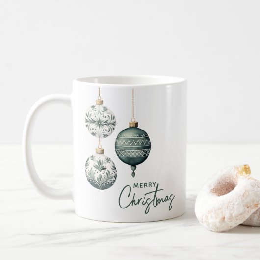 北欧スタイルモダンオーナメントメリークリスマス コーヒーマグカップ (ドーナツ)