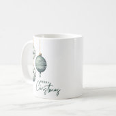 北欧スタイルモダンオーナメントメリークリスマス コーヒーマグカップ (正面左)