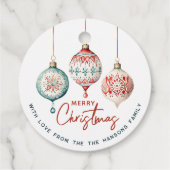 北欧スタイルモダンオーナメントメリークリスマス フェイバータグ (裏面)