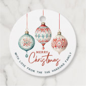 北欧スタイルモダンオーナメントメリークリスマス フェイバータグ (正面)