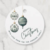 北欧スタイルモダンオーナメントメリークリスマス フェイバータグ (正面)