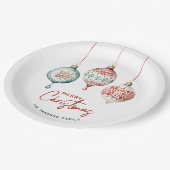 北欧スタイルモダンオーナメントメリークリスマス ペーパープレート (アングル)