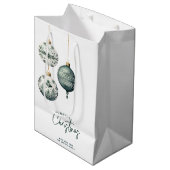 北欧スタイルモダンオーナメントメリークリスマス ミディアムペーパーバッグ (正面アングル)