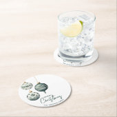 北欧スタイルモダンオーナメントメリークリスマス ラウンドペーパーコースター (インサイチュ)