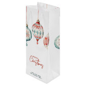 北欧スタイルモダンオーナメントメリークリスマス ワインギフトバッグ (裏面アングル)