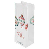 北欧スタイルモダンオーナメントメリークリスマス ワインギフトバッグ (正面アングル)