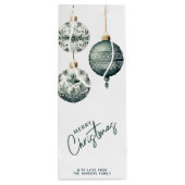 北欧スタイルモダンオーナメントメリークリスマス ワインギフトバッグ (裏面)