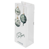 北欧スタイルモダンオーナメントメリークリスマス ワインギフトバッグ (正面アングル)