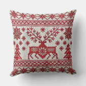 北欧スタイル刺繍クリスマス装飾用クッション クッション (裏面)