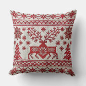 北欧スタイル刺繍クリスマス装飾用クッション クッション (正面)
