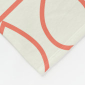 北欧スタイル幾何学的フローラヴィンテージ。 フリースブランケット (角)