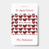 北欧スタイル機関学校先生名 バッジ (裏面)