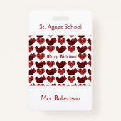 北欧スタイル機関学校先生名 バッジ (裏面)