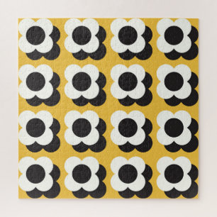 北欧スタイル、フローラヴィンテージパターン ジグソーパズル