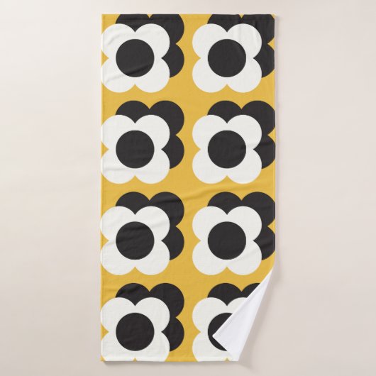 北欧スタイル、フローラヴィンテージパターン バスタオル (バスタオル)