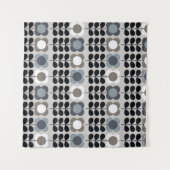 北欧スタイル、抽象芸術花パターン。 タペストリー (正面(横))