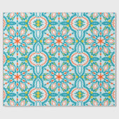 北欧スタイル(trg)のクリスマススノーフレーク ラッピングペーパー (フラット)