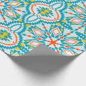 北欧スタイル(trg)のクリスマススノーフレーク ラッピングペーパー (角)