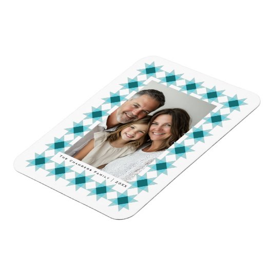 北欧スターフレームブルーアクア マグネット (左側)