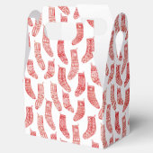 北欧ストッキングスカンジナビアのクリスマスレッドホワイト フェイバーボックス (オープン)