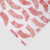 北欧ストッキングスカンジナビアのクリスマスレッドホワイト 薄葉紙 (詳細)