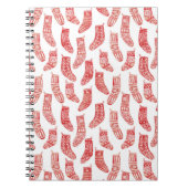 北欧ストッキング 赤と白 ノートブック (正面)