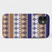 北欧ストライプの模様の茶色 Case-Mate iPhoneケース (裏面(横))