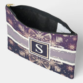 北欧スノーフレークスプレンダー アクセサリーポーチ (見開き)