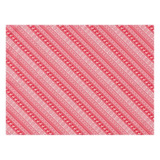 北欧スノーフレークトインデアビュージクリスマスセーター テーブルクロス (正面(横))