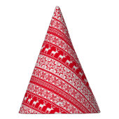 北欧スノーフレークトインデアビュージクリスマスセーター パーティーハット (右)