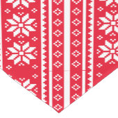 北欧スノーフレーク付きチャーストマステーブルランナープリント ショートテーブルランナー (コーナー)