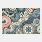 北欧テーマラッピング紙フラットシートセット3 ラッピングペーパーシート (正面3)