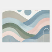 北欧テーマラッピング紙フラットシートセット3 ラッピングペーパーシート (正面)