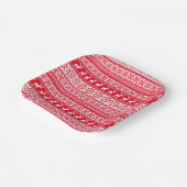 北欧トナカイ醜いクリスマスセーターパーティー ペーパープレート (傾斜あり)