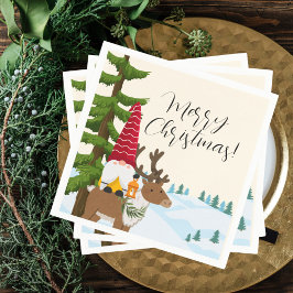 北欧トレックメリークリスマス スタンダードカクテルナプキン