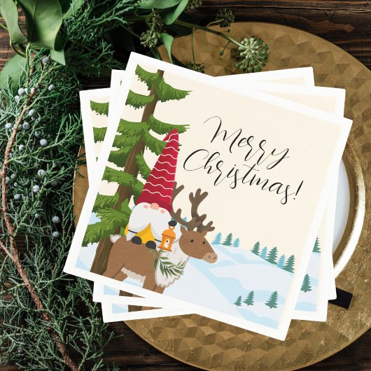 北欧トレックメリークリスマス スタンダードカクテルナプキン