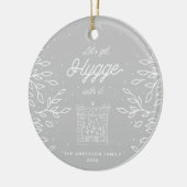 北欧ハイゲPHOTOスカンジナビアモダンのダスティグレイ セラミックオーナメント (左)