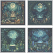 北欧ハロウィンステッカーセット – 魔女の大釜 シール (正面)