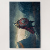 北欧バイキングチェーンメールの表示Fjord AI ジグソーパズル (縦)